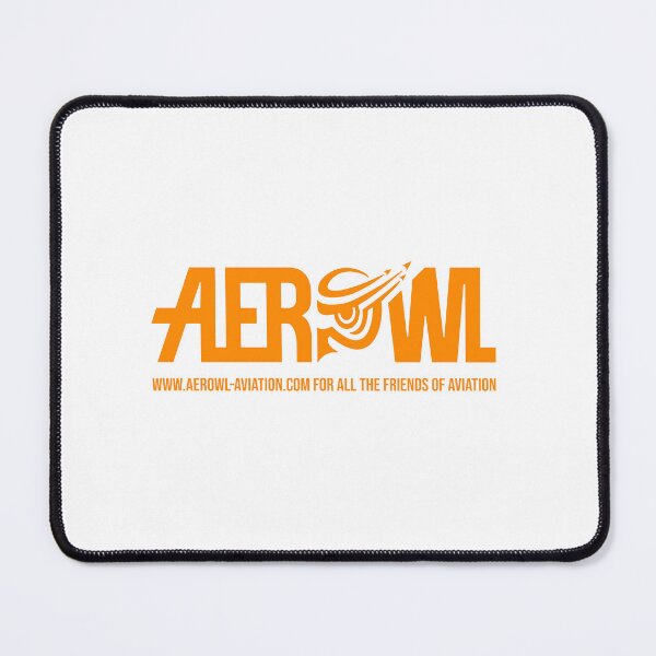 Item preview, Aerowl logo with web address and claim in orange designed and sold by Aerowl-aviation.