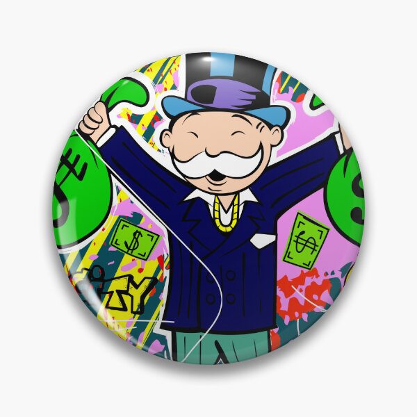 Item preview, Happy Monopoly Man Holding $ Bags designed and sold by DonVivaldo.