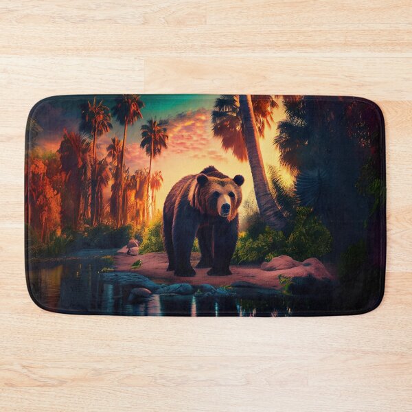Item preview, Jungle Bear at Dusk designed and sold by Sillytoe.