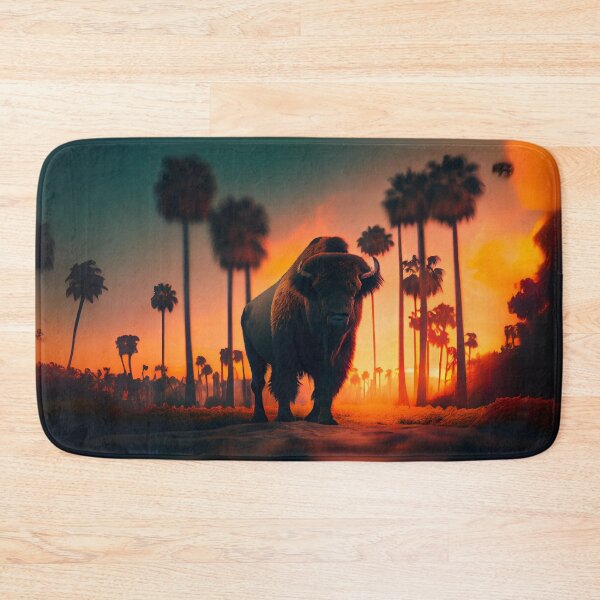 Item preview, Jungle Bison at Sunset designed and sold by Sillytoe.