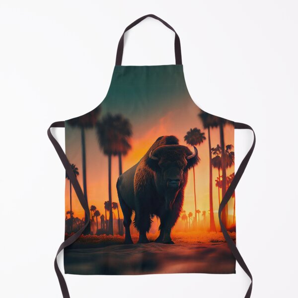 Item preview, Jungle Bison at Sunset designed and sold by Sillytoe.