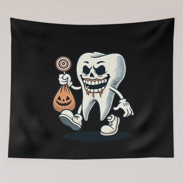 Item preview, Halloween Dental Hygiene Funny Zombie Tooth designed and sold by LuminOrb.