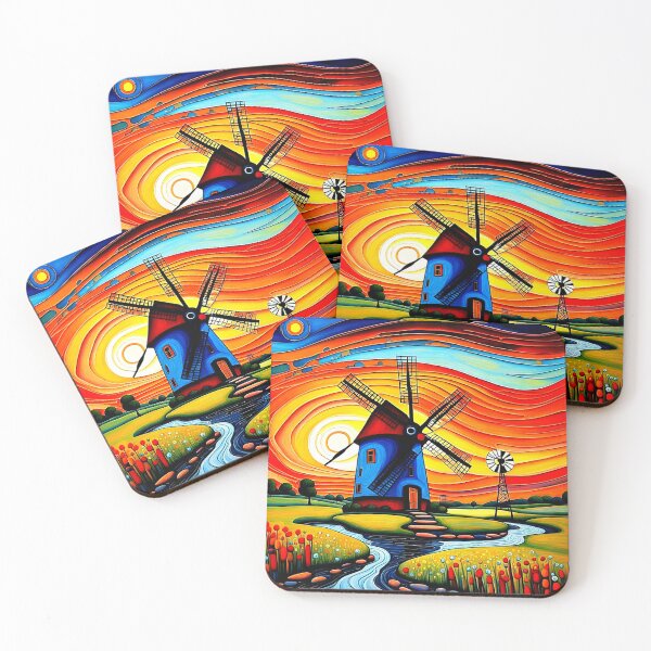 Item preview, Windmill by a stream 1 designed and sold by George Hutton Hunter.
