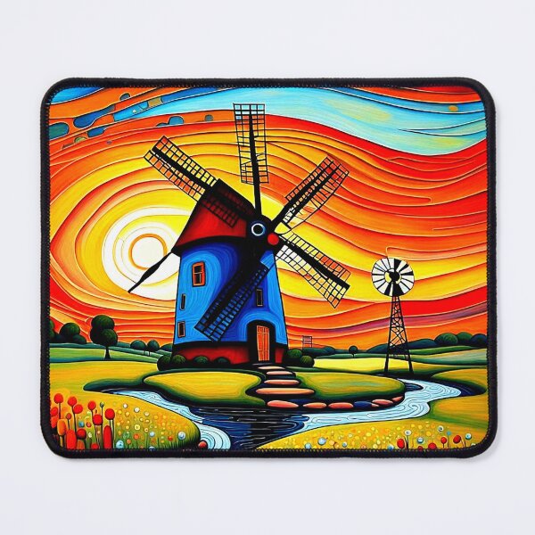 Item preview, Windmill by a stream 1 designed and sold by George Hutton Hunter.