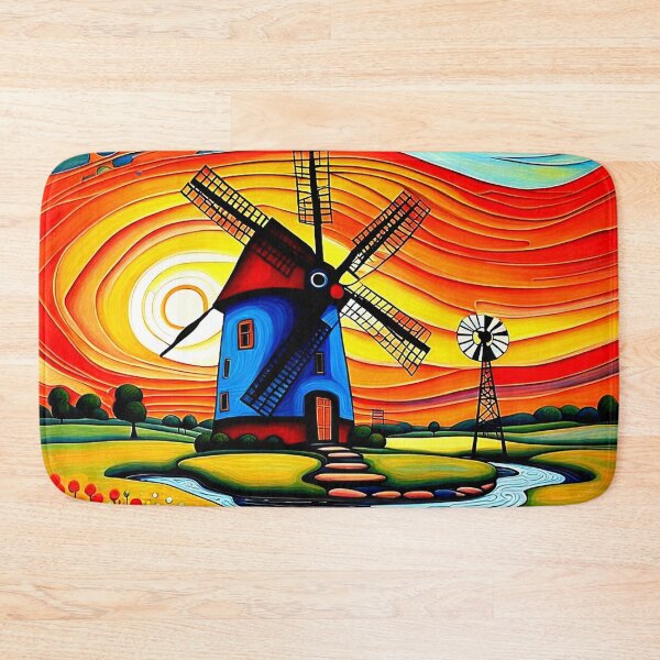 Item preview, Windmill by a stream 1 designed and sold by George Hutton Hunter.