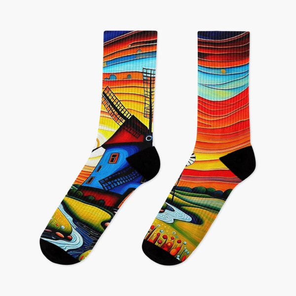 Item preview, Windmill by a stream 1 designed and sold by George Hutton Hunter.