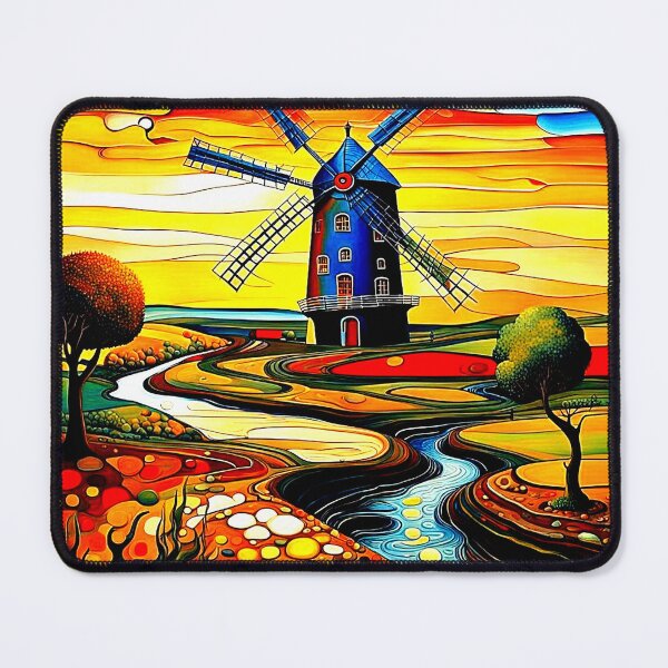 Item preview, Windmill by a stream 2 designed and sold by George Hutton Hunter.