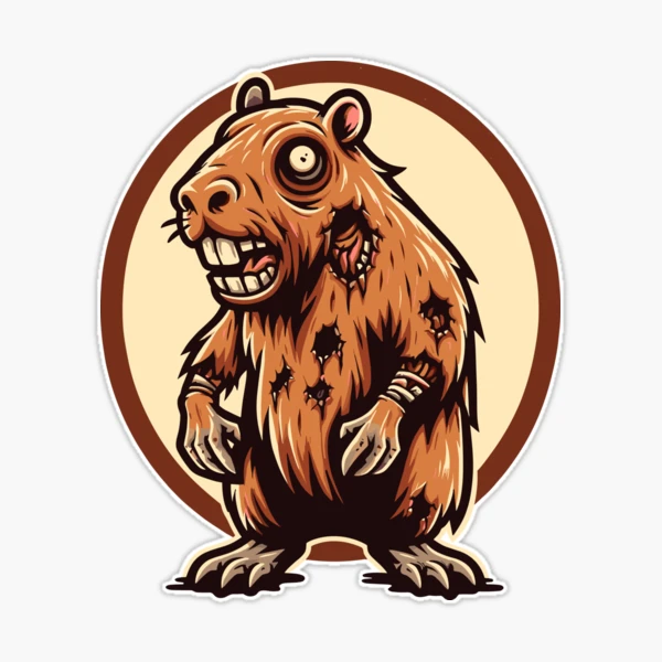 Zombie Capybara Capybara Lovers Halloween