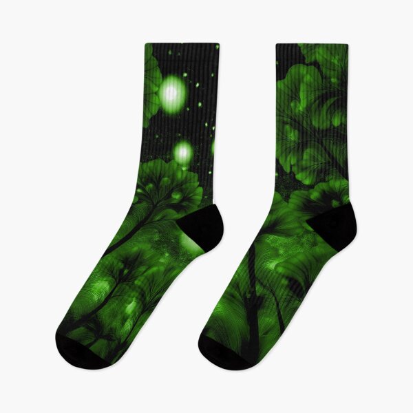 Item preview, Festival atmosphere, psychedelic forest – deep green, black designed and sold by My-fake-places.