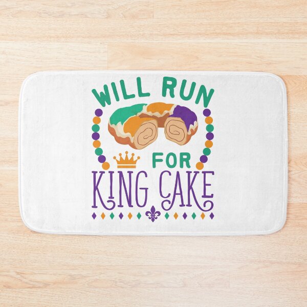 Item preview, Will Run for King Cake Mardi Gras Runner designed and sold by jaygo.