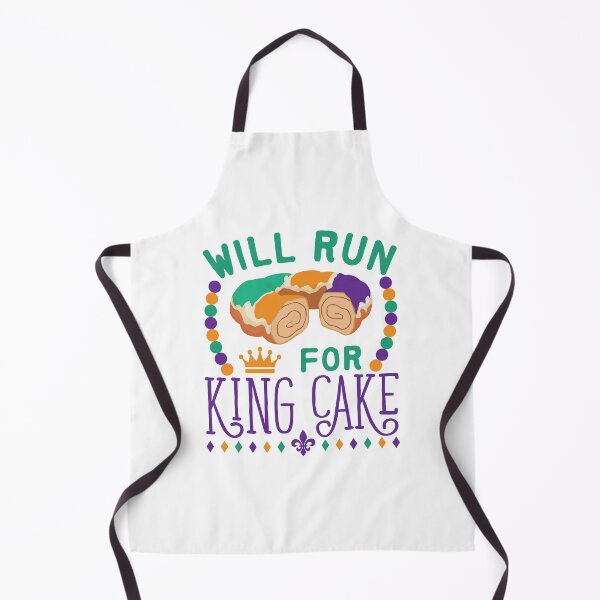 Item preview, Will Run for King Cake Mardi Gras Runner designed and sold by jaygo.