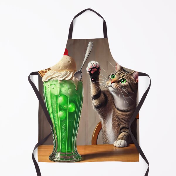 Item preview, Curious Cat's Delight: Soda and Ice Cream Treat designed and sold by DeenaDee.