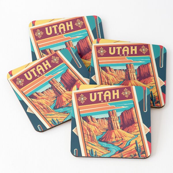 Item preview, Utah USA American Vintage Travel Tourism  designed and sold by TravelersGems.