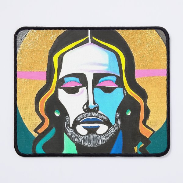 Item preview, Jesus today, artist: ROSSI, acrylic, pop art, modern art, Jesus portrait designed and sold by ROSSI Roger Wagner.
