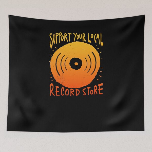 Item preview, Support Your Local Record Store Music Collector designed and sold by Músico Ilustre.