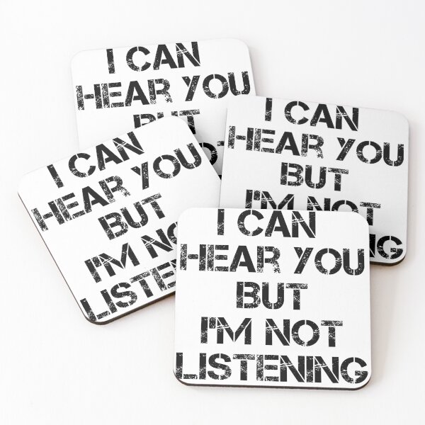 Item preview, I Can Hear You But I'm Not Listening Funny Humor designed and sold by redjeed.