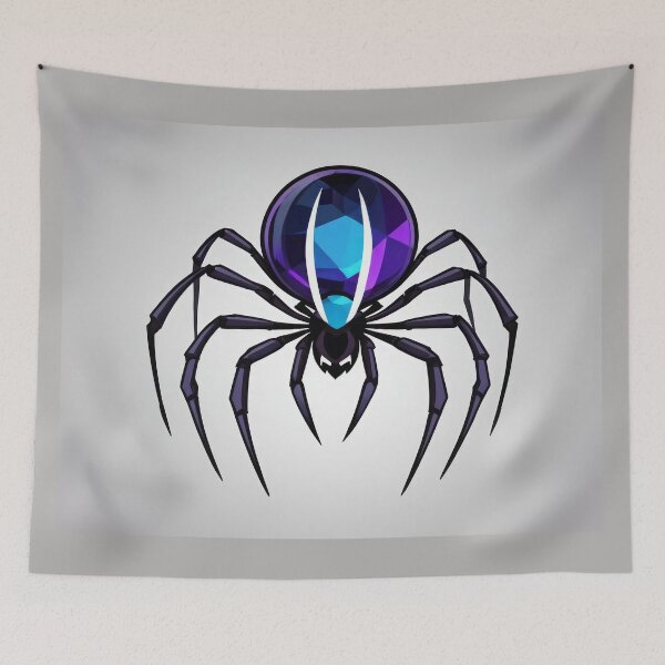 Item preview, purple black spider designed and sold by dimitrisbar.
