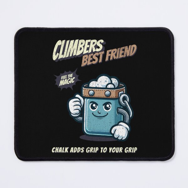 Item preview, Funny chalk bag for climbers and boulderers mascot designed and sold by Bouldershop.