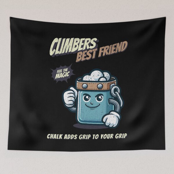 Item preview, Funny chalk bag for climbers and boulderers mascot designed and sold by Bouldershop.