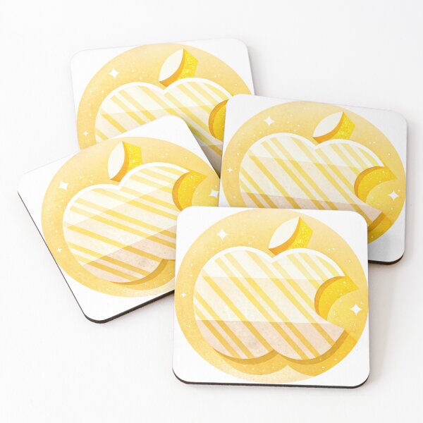 Item preview, apple logo,yellow vector style designed and sold by Creative88Art.