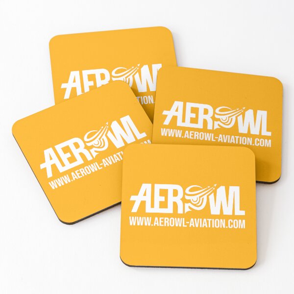 Item preview, Aerowl logo and web address in white designed and sold by Aerowl-aviation.