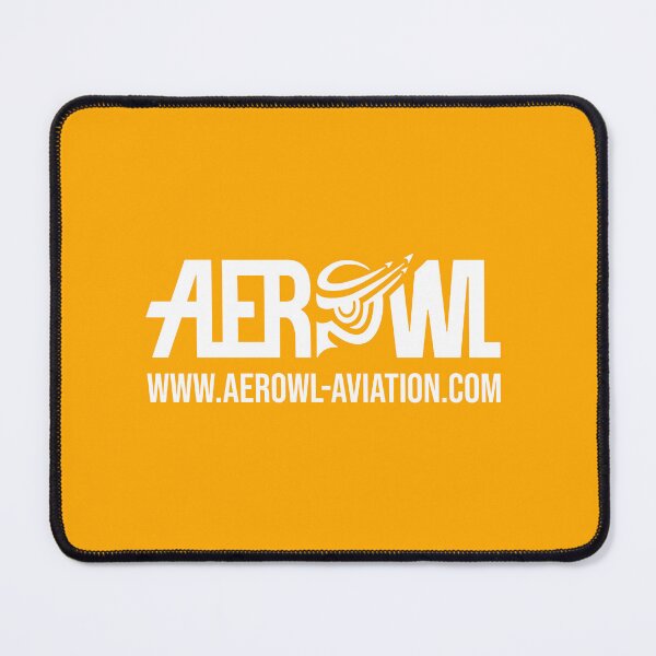 Item preview, Aerowl logo and web address in white designed and sold by Aerowl-aviation.