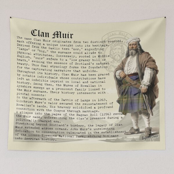 Item preview, Muir Scottish Clan History  designed and sold by BagTown Clans.