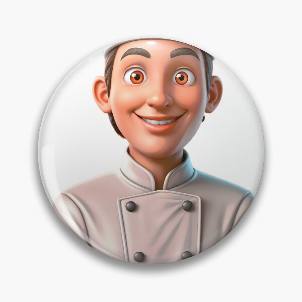 Item preview, cartoon chef isolated design designed and sold by Creative88Art.