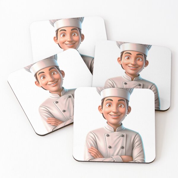 Item preview, cartoon chef isolated design designed and sold by Creative88Art.