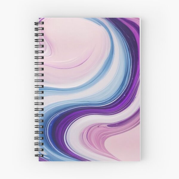 Item preview, Liquid Abstract In Purple, Pink, Blue And White designed and sold by SeamPix.