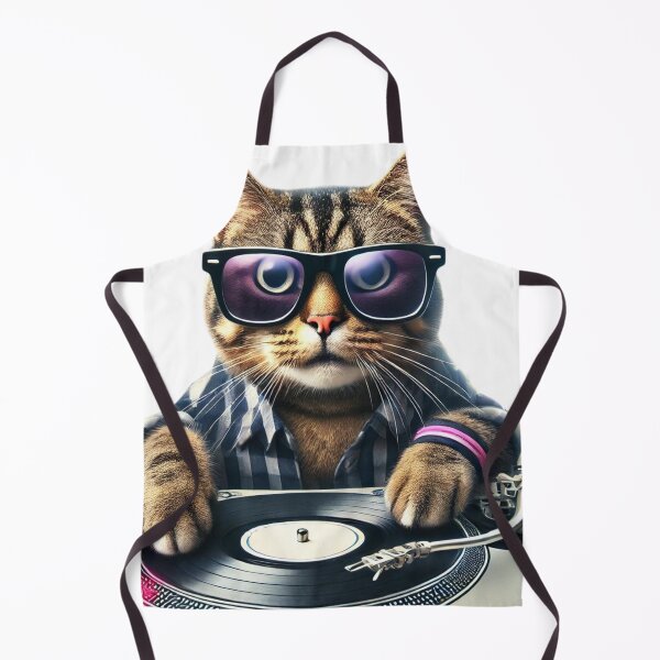 Item preview, DJ cat designed and sold by Catsmoment.