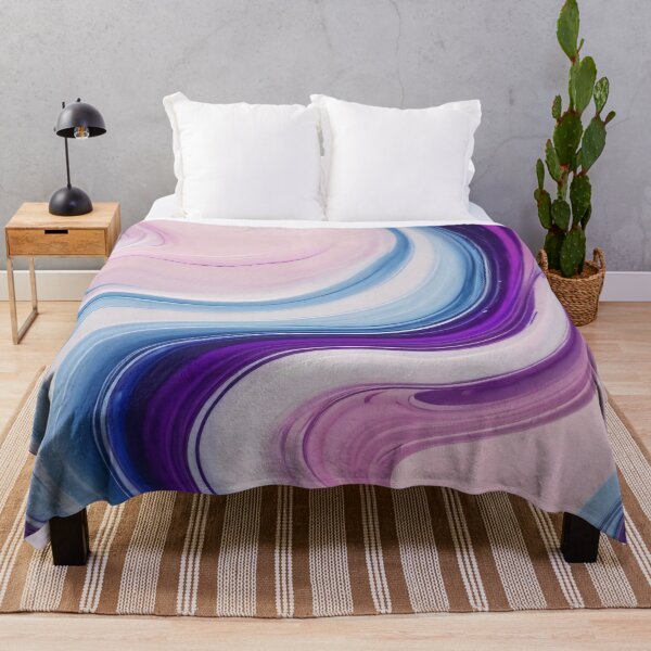Item preview, Liquid Abstract In Purple, Pink, Blue And White designed and sold by SeamPix.
