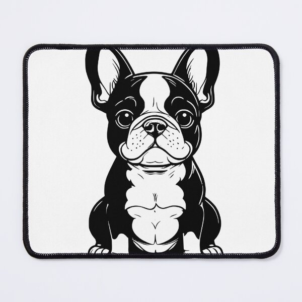 Item preview, Bold lines, endless charm. ?? Frenchie in black and white. designed and sold by Hachiandco.