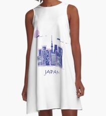 Unusual Japanese architecture. A-Line Dress