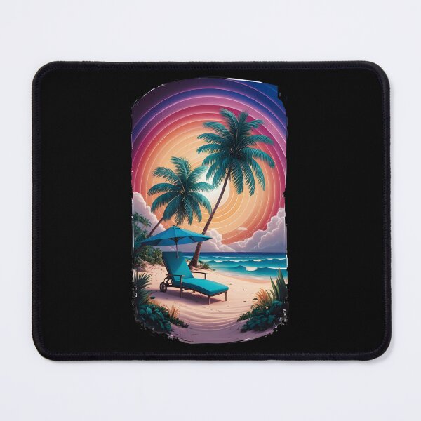 Item preview, A vibrant and colourful depiction of a tropical beach scene designed and sold by MRFEZOO2030.
