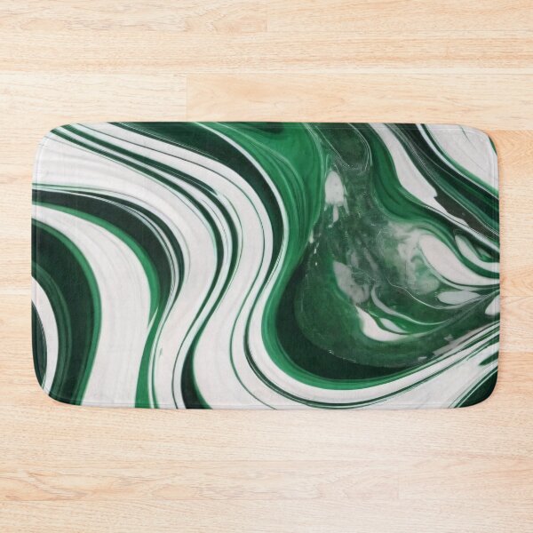 Item preview, Liquid Abstract In Green And White designed and sold by SeamPix.