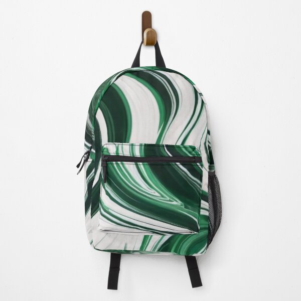 Item preview, Liquid Abstract In Green And White designed and sold by SeamPix.