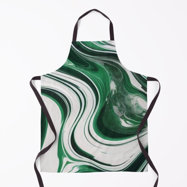 Item preview, Liquid Abstract In Green And White designed and sold by SeamPix.