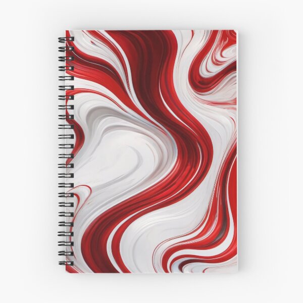 Item preview, Liquid Abstract In Red And White designed and sold by SeamPix.