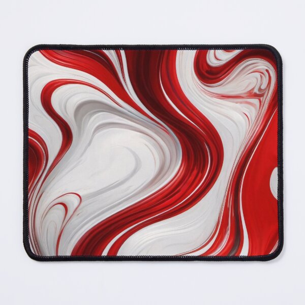 Item preview, Liquid Abstract In Red And White designed and sold by SeamPix.