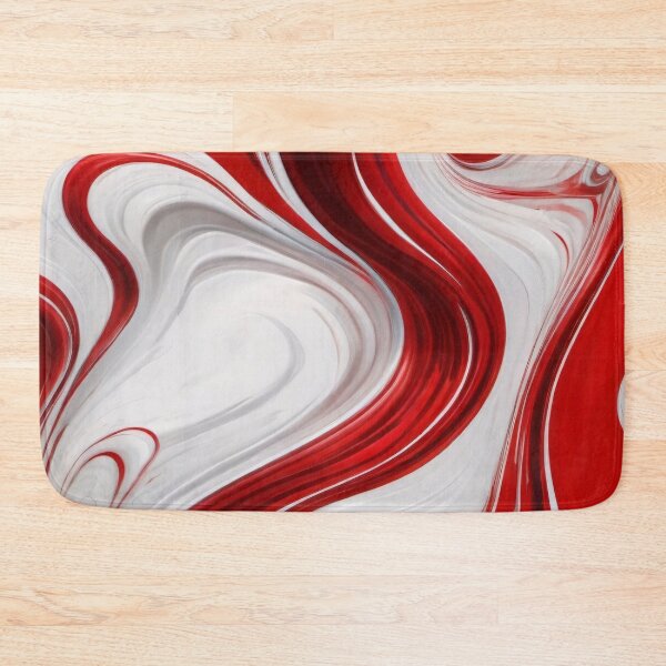 Item preview, Liquid Abstract In Red And White designed and sold by SeamPix.