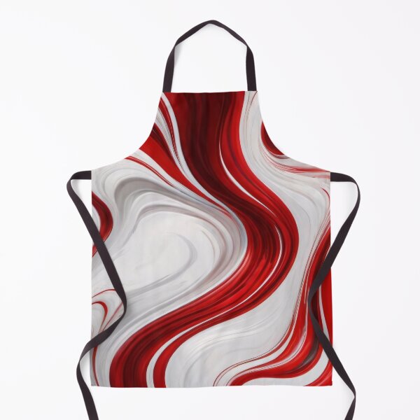 Item preview, Liquid Abstract In Red And White designed and sold by SeamPix.