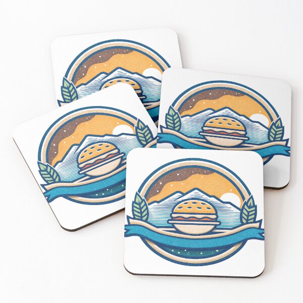Item preview, burger cartoon logo design designed and sold by Creative88Art.