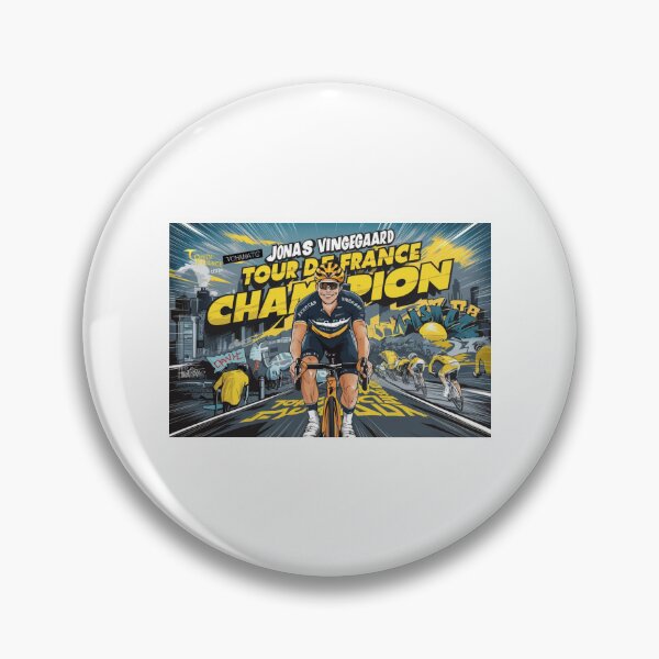Item preview, Jonas Vingegaard: Tour de France Champion - Dynamic Cycling Race Design designed and sold by Colorful-Garden.