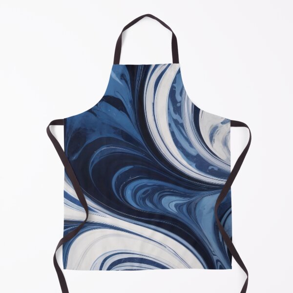 Item preview, Liquid Abstract In Navy, Blue And White designed and sold by SeamPix.