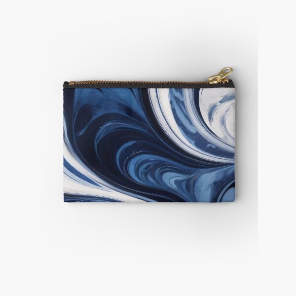 Item preview, Liquid Abstract In Navy, Blue And White designed and sold by SeamPix.