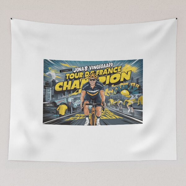 Item preview, Jonas Vingegaard: Tour de France Champion - Dynamic Cycling Race Design designed and sold by Colorful-Garden.