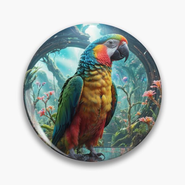Item preview, colorful fantasy jungle parrot designed and sold by dimitrisbar.