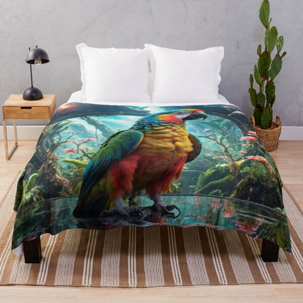 Item preview, colorful fantasy jungle parrot designed and sold by dimitrisbar.