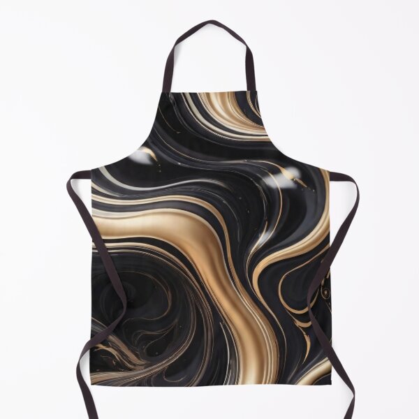 Item preview, Liquid Abstract In Black And Gold designed and sold by SeamPix.